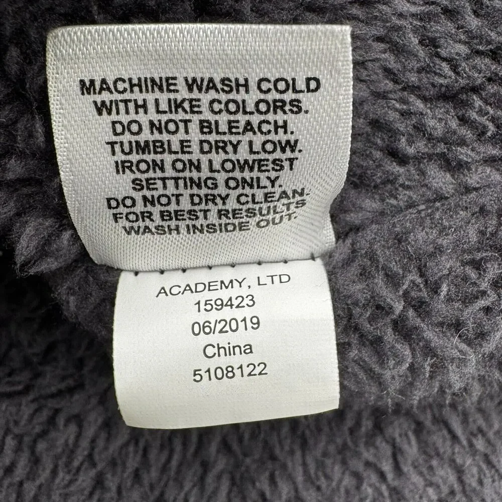 MAGELLAN Mens 2X Black Fleece Lined Sweater Vest Zip Pockets Hiking Outdoor GORP